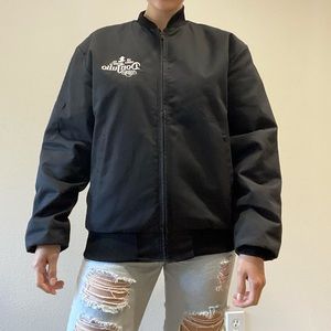 Oversized black “Don Julio” jacket, quilted inside